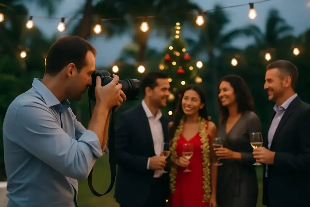Hiring a Holiday Party Photographer on Oahu
