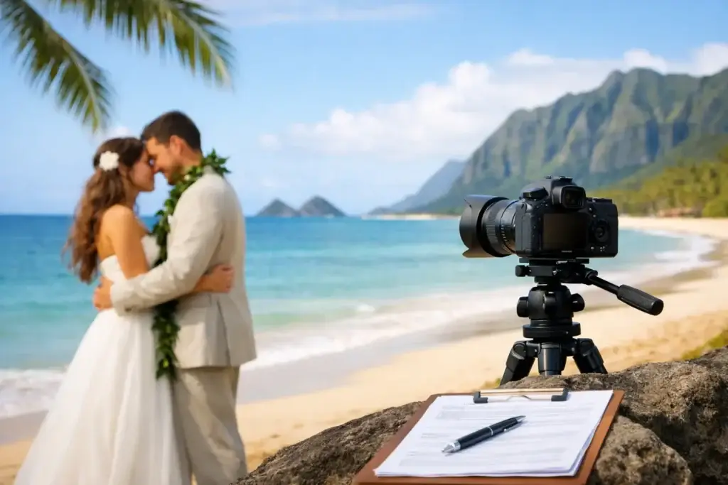 Oahu Destination Wedding Photo Permit Guide
